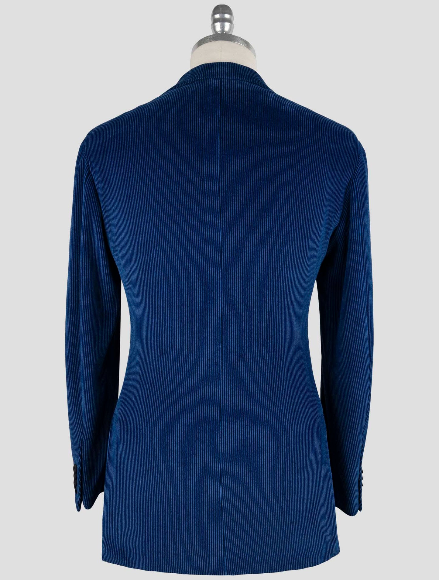 Kiton Knt Blue Cotton Pl Velvet Suit