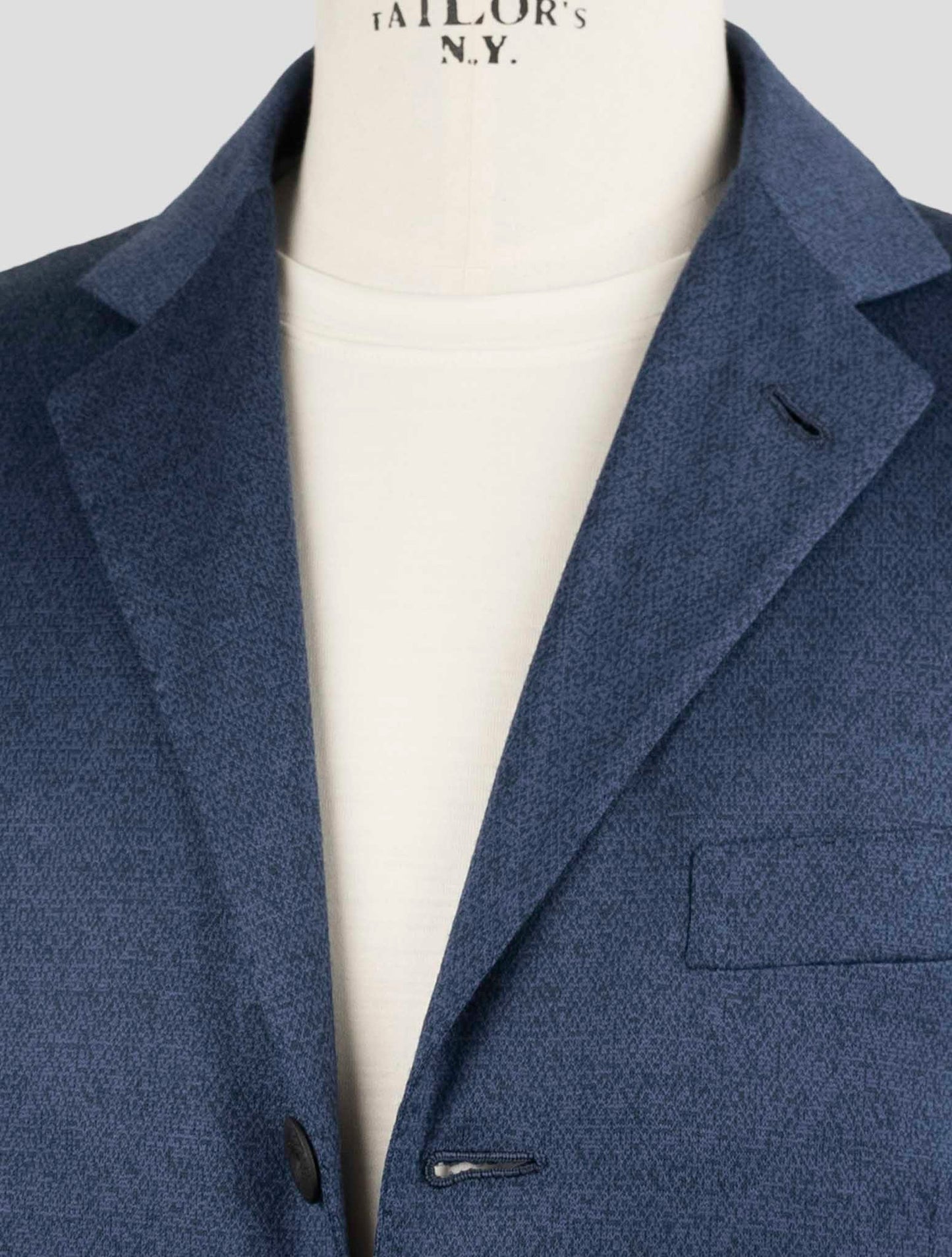 Kiton Knt Blue Wool Suit