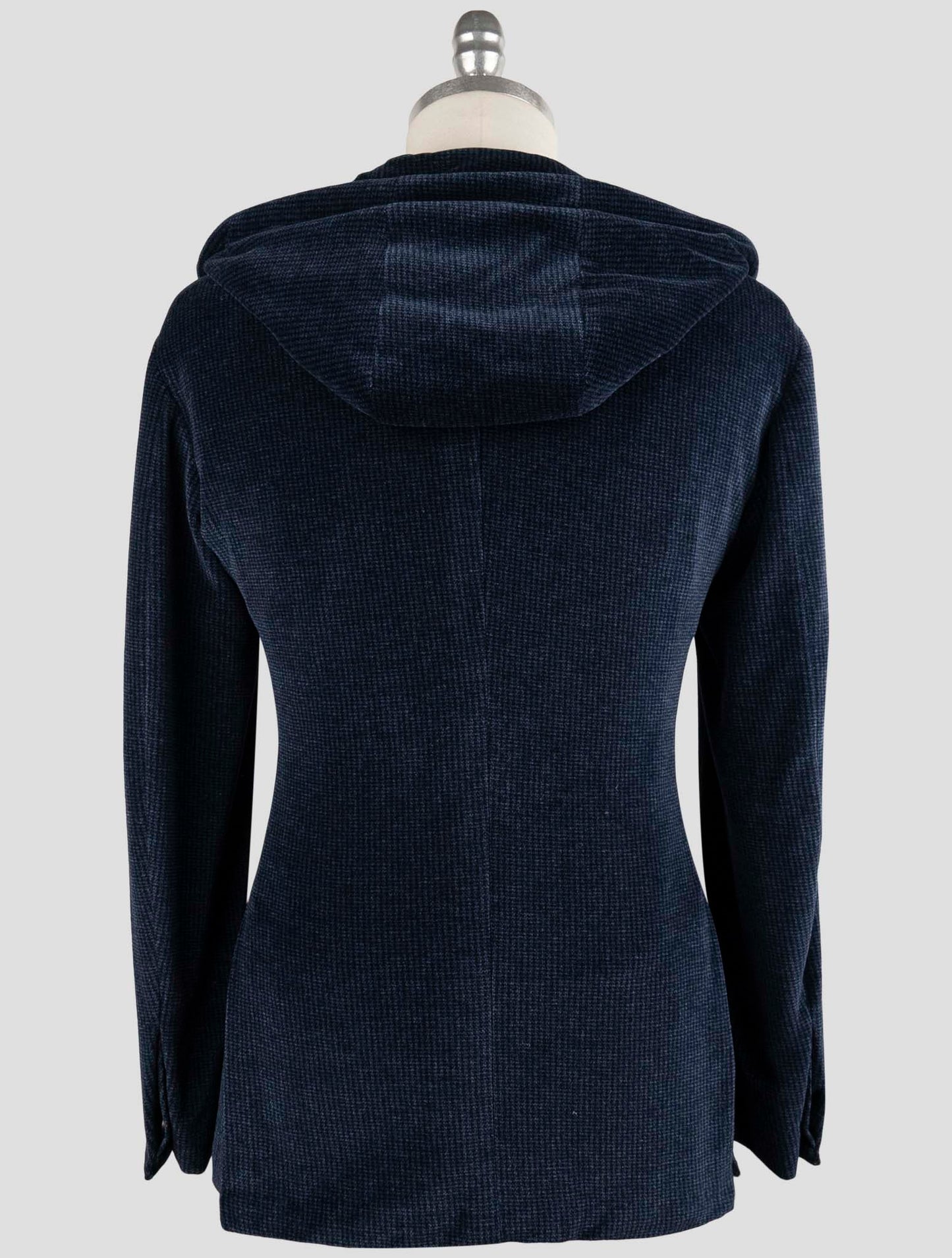 Kiton Knt Blue Cotton Pl Velvet Suit