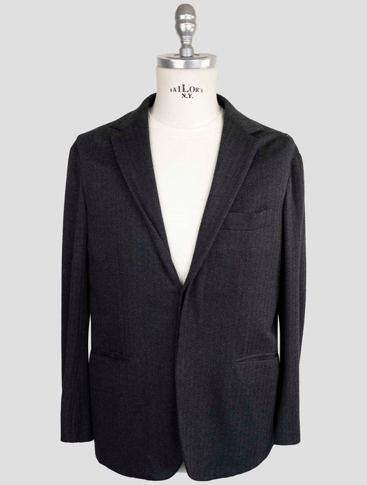 Kiton Knt Gray Cashmere Cotton Suit