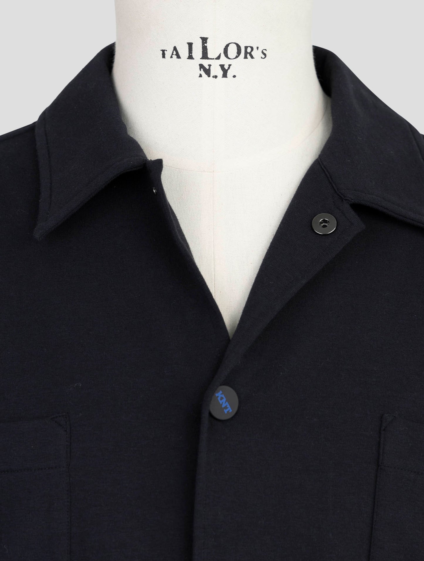 kiton Knt Blue Cotton Ea Shirt