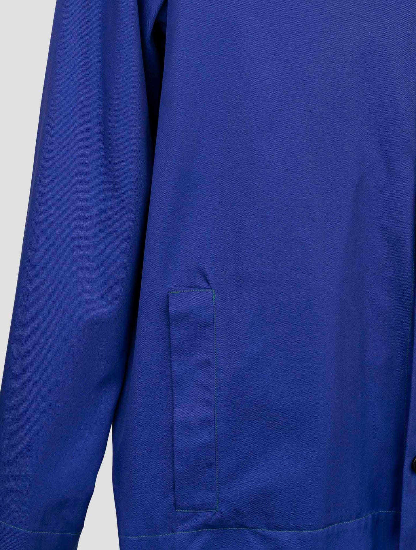 Kiton Knt Blue Silk Shirt