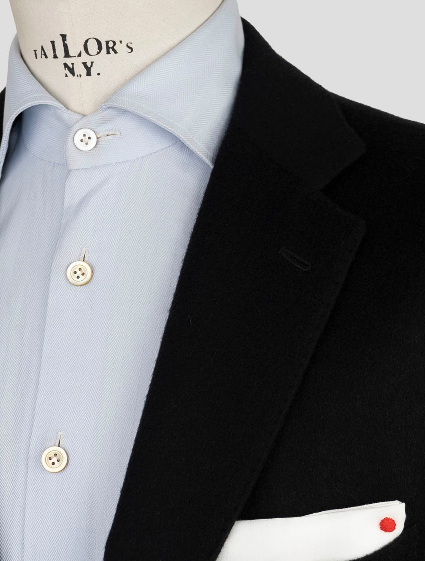 Kiton Black Cashmere Blazer