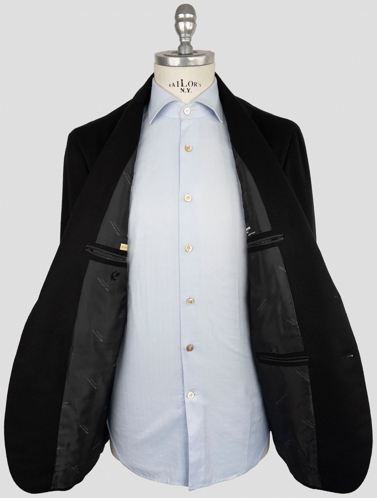 Kiton Black Cashmere Blazer