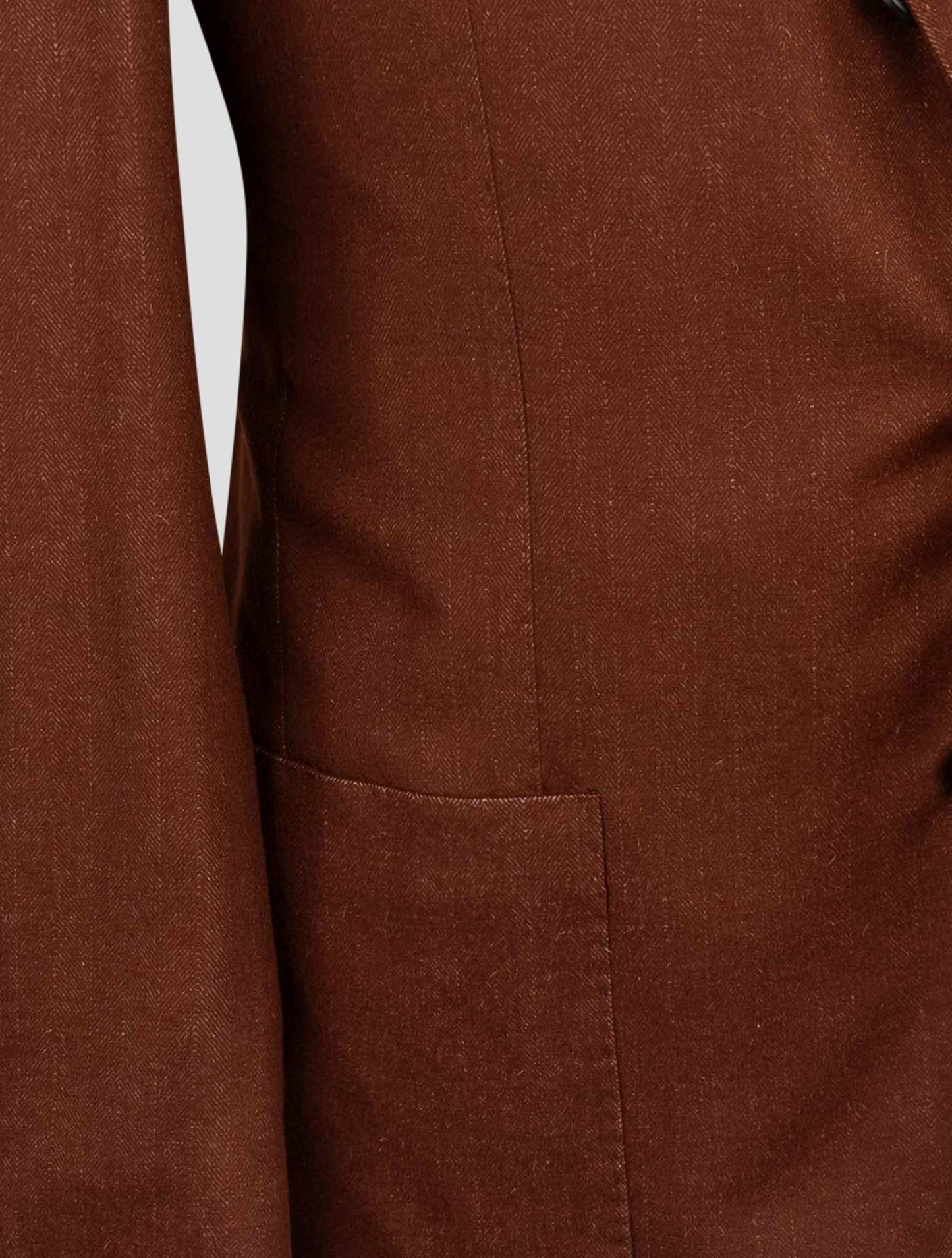 Kiton Brown Vicuna Peru Silk Blazer