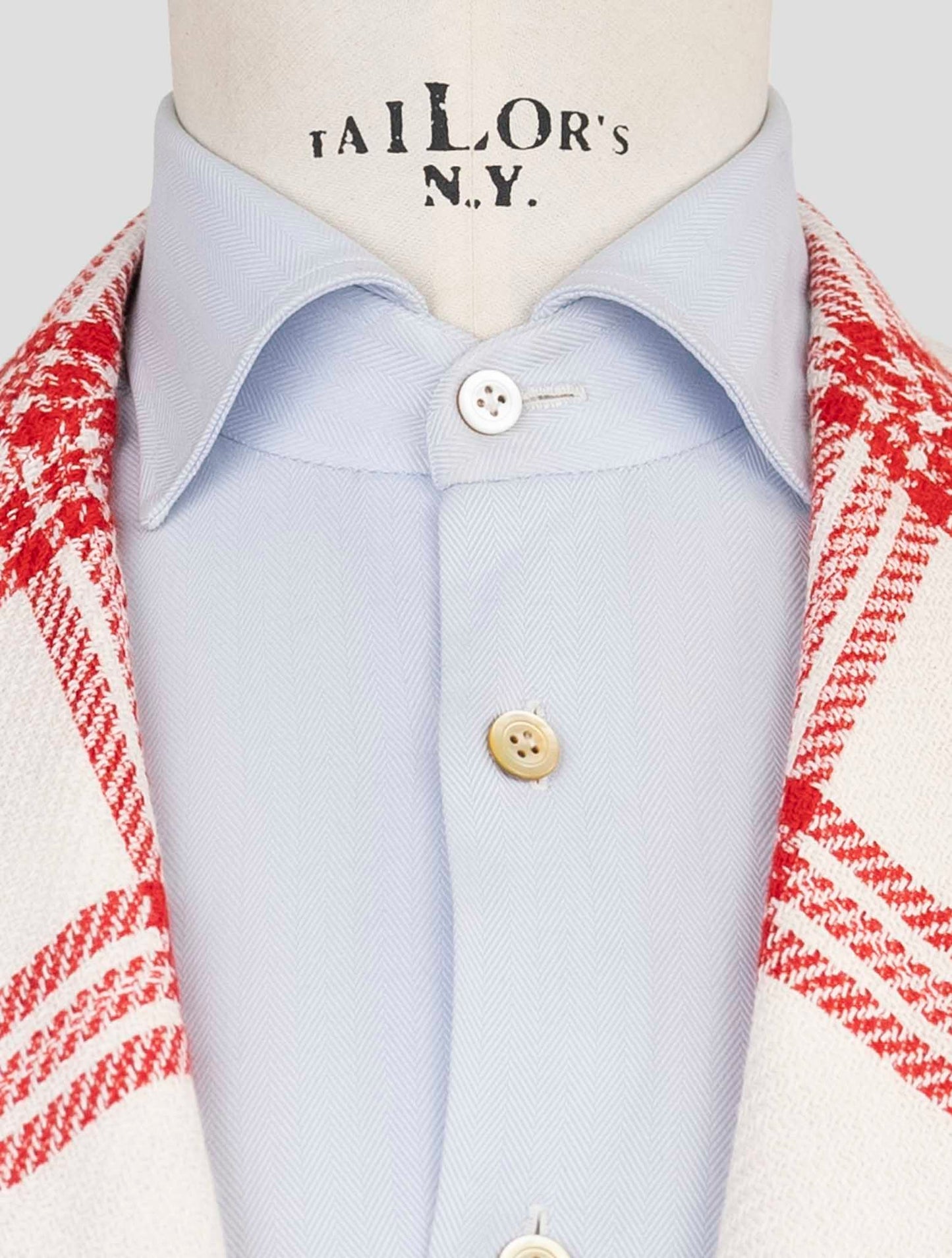Kiton Red White Cashmere Linen Blazer