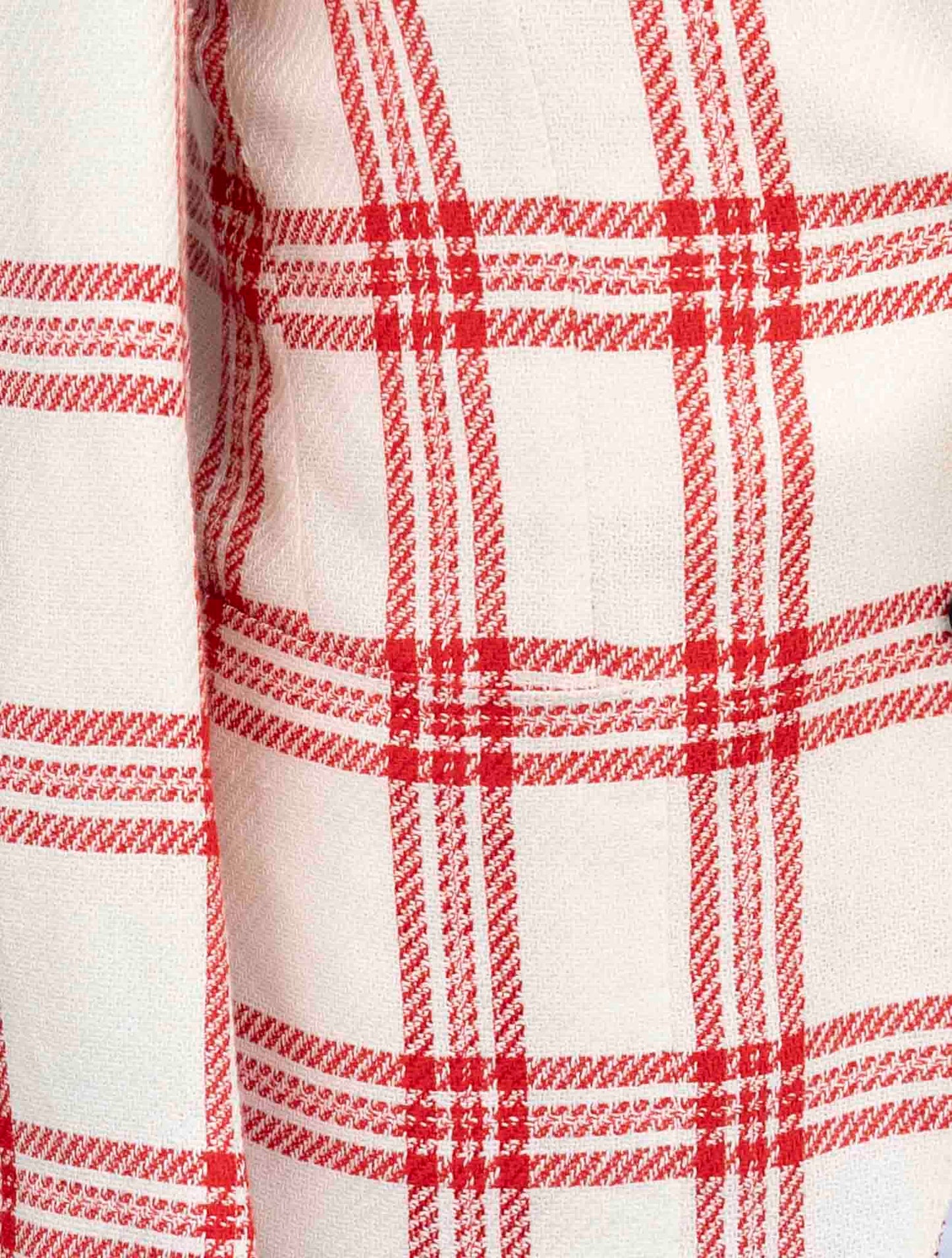 Kiton Red White Cashmere Linen Blazer