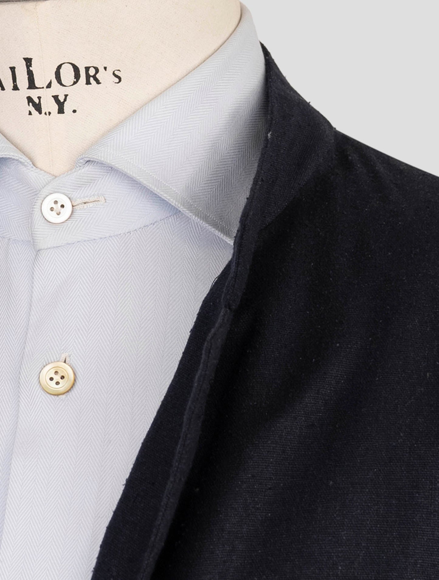 Kiton Blue Silk Blazer