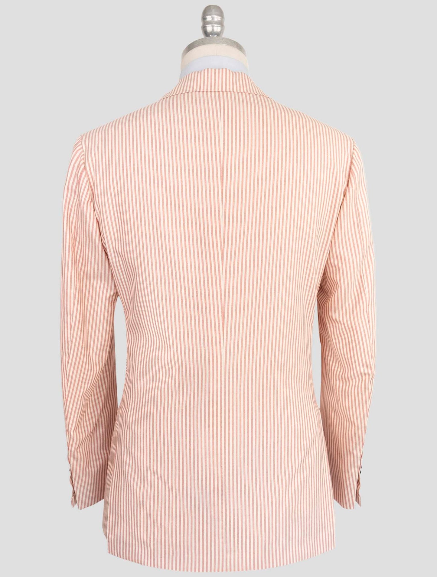 Kiton Pink White Cashmere Silk Lienn Blazer