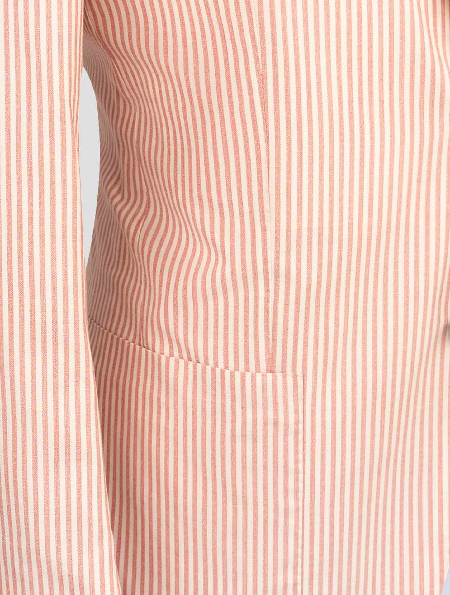 Kiton Pink White Cashmere Silk Lienn Blazer