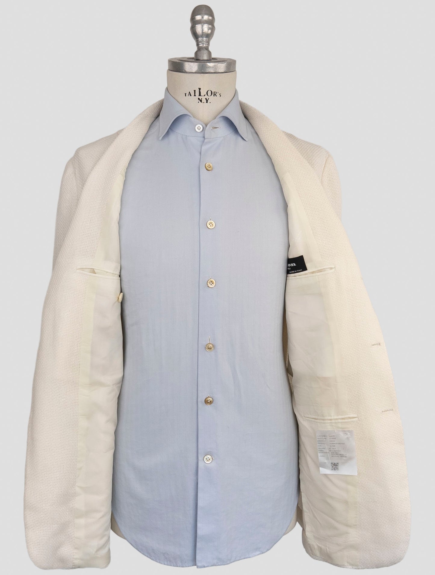 Kiton Brown Linen Cashmere Silk Blazer