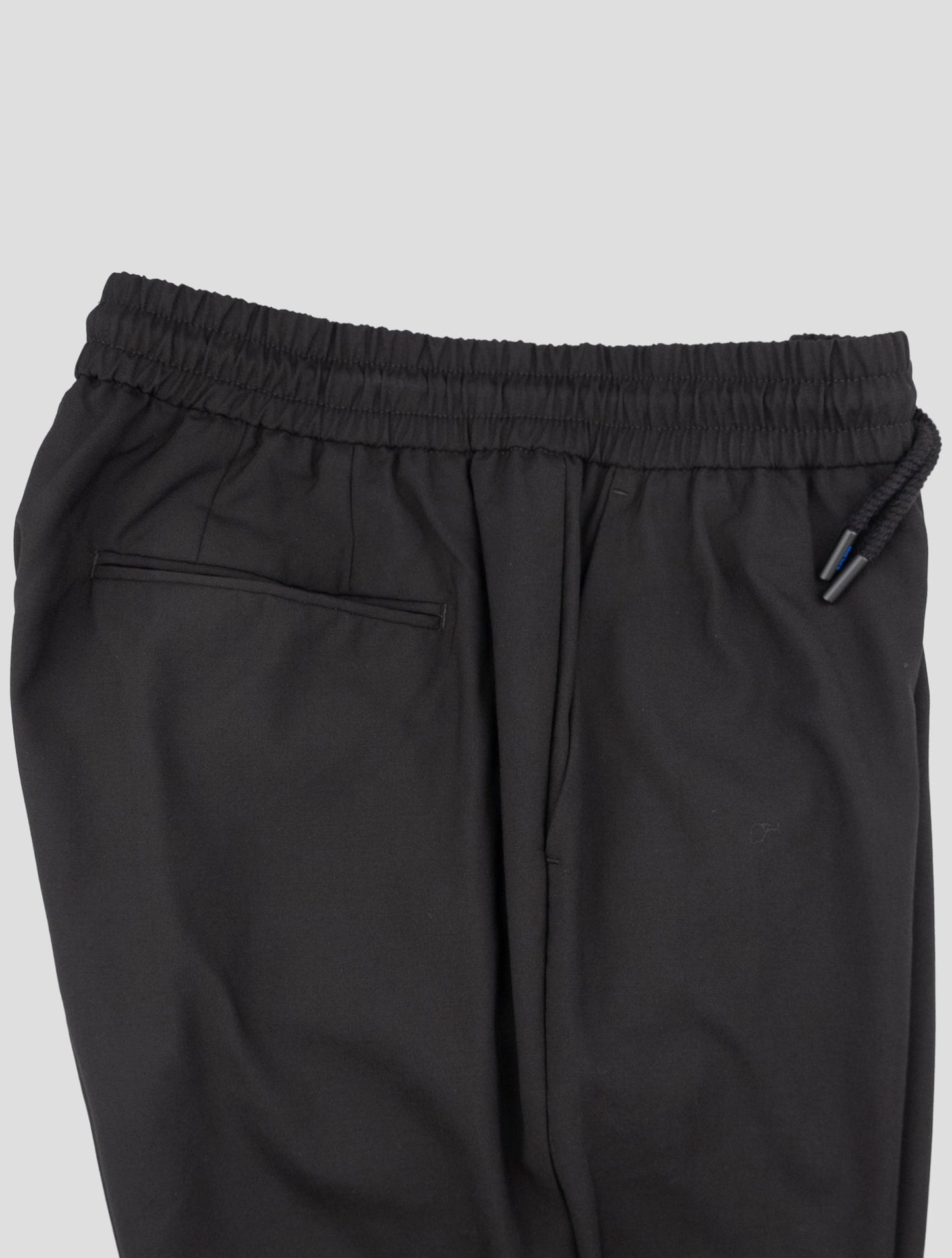 kiton Knt Black Virgin Wool Pant