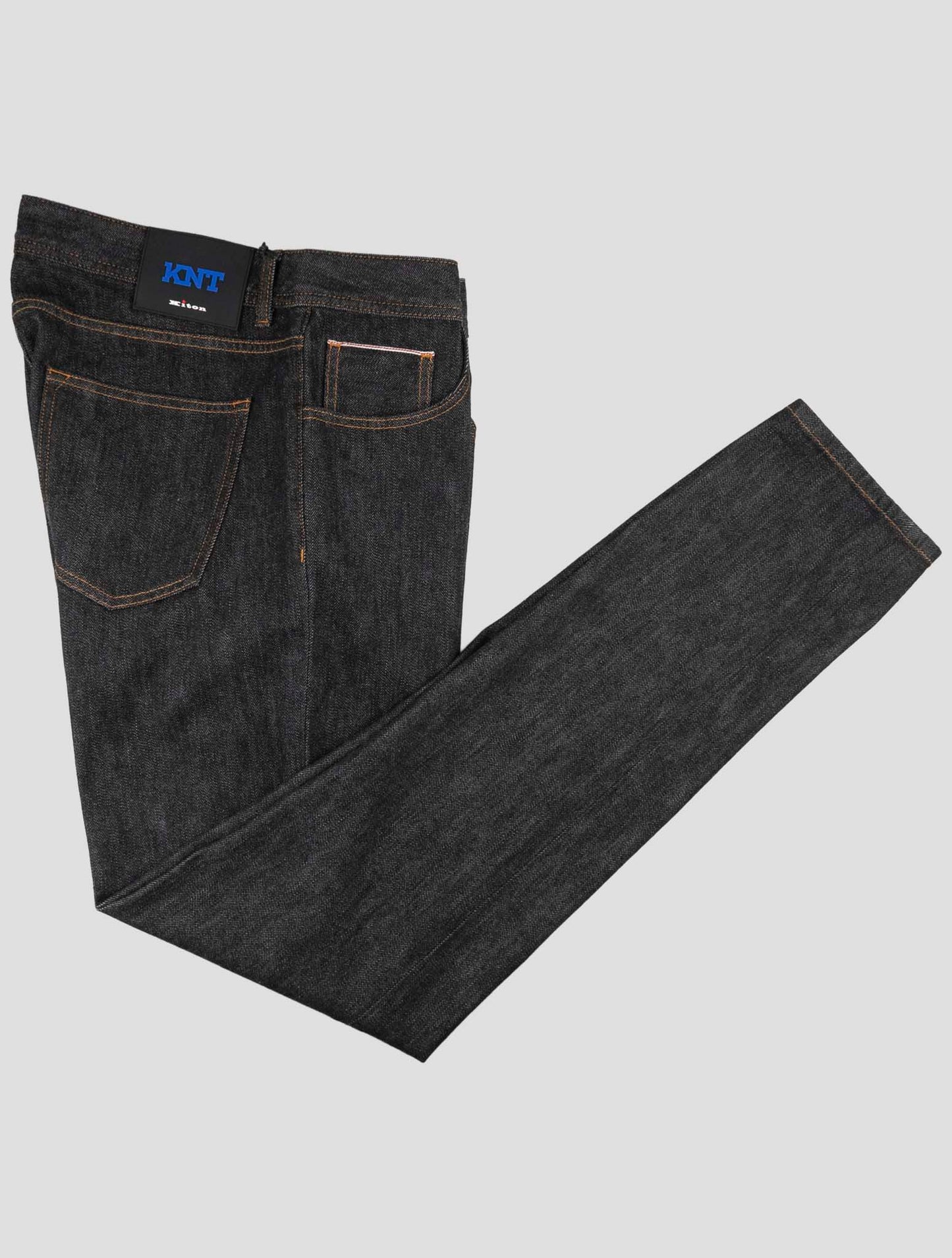 Kiton Knt Dark Gray Cotton Pe Jeans