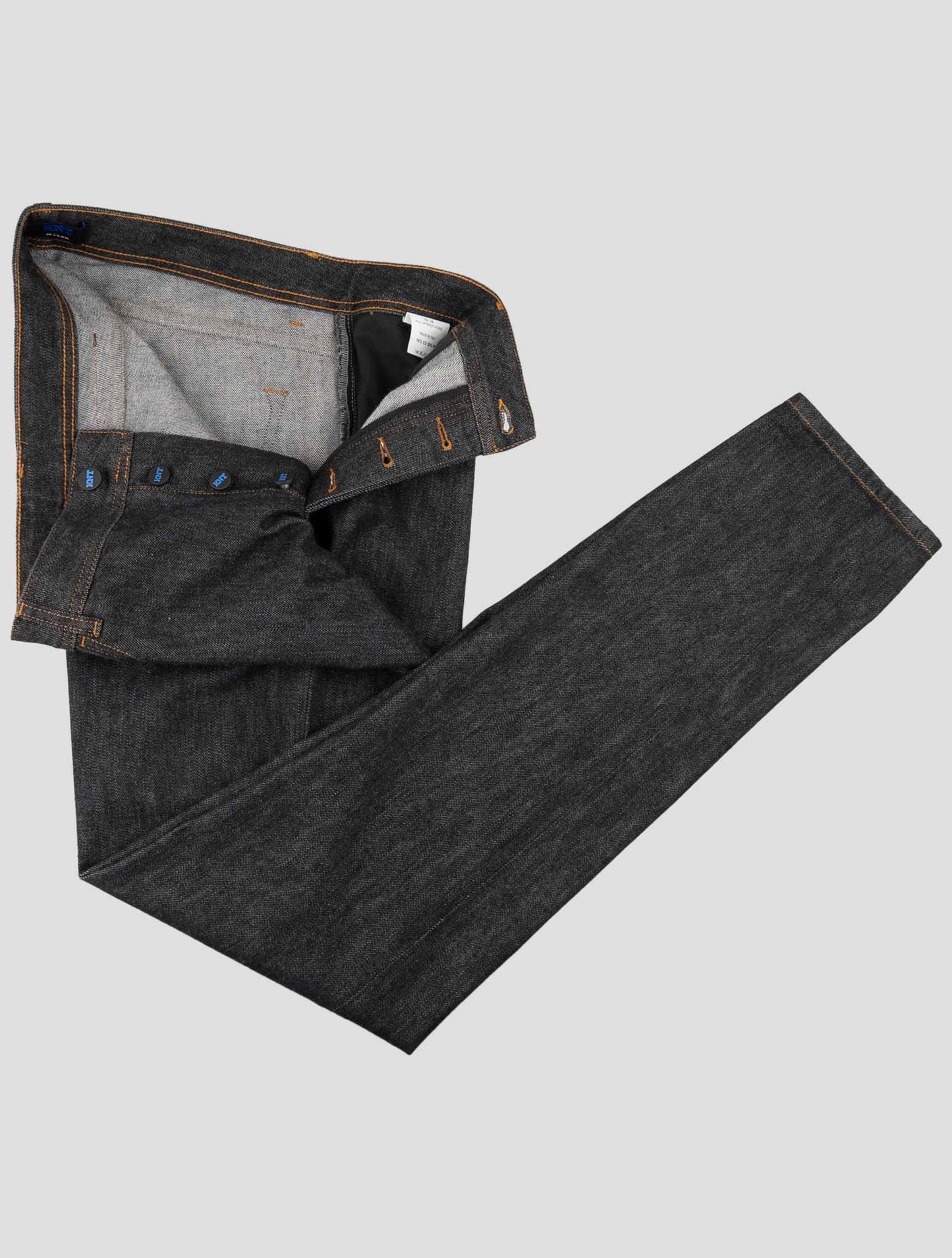 Kiton Knt Dark Gray Cotton Pe Jeans