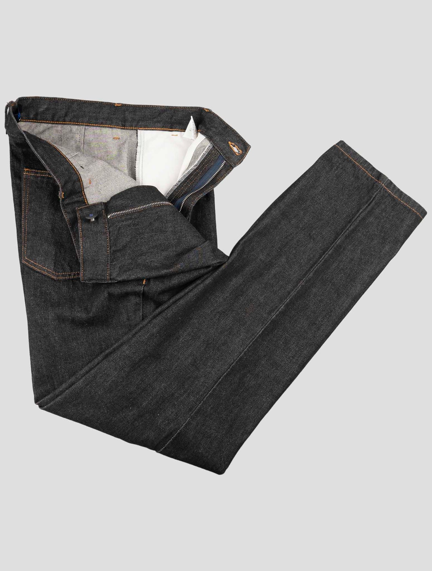 Kiton Knt Dark Gray Cotton Pe Jeans