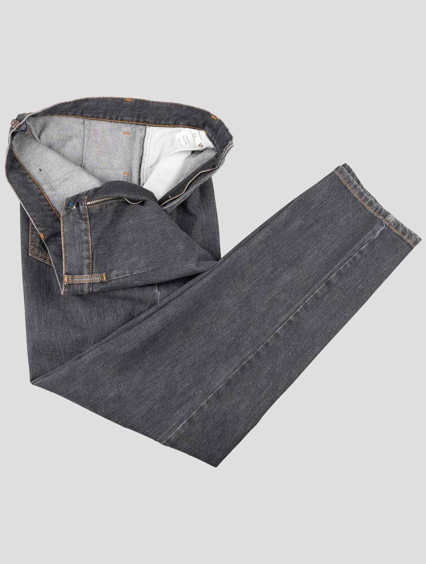 Kiton Knt Dark Gray Cotton Pe Jeans