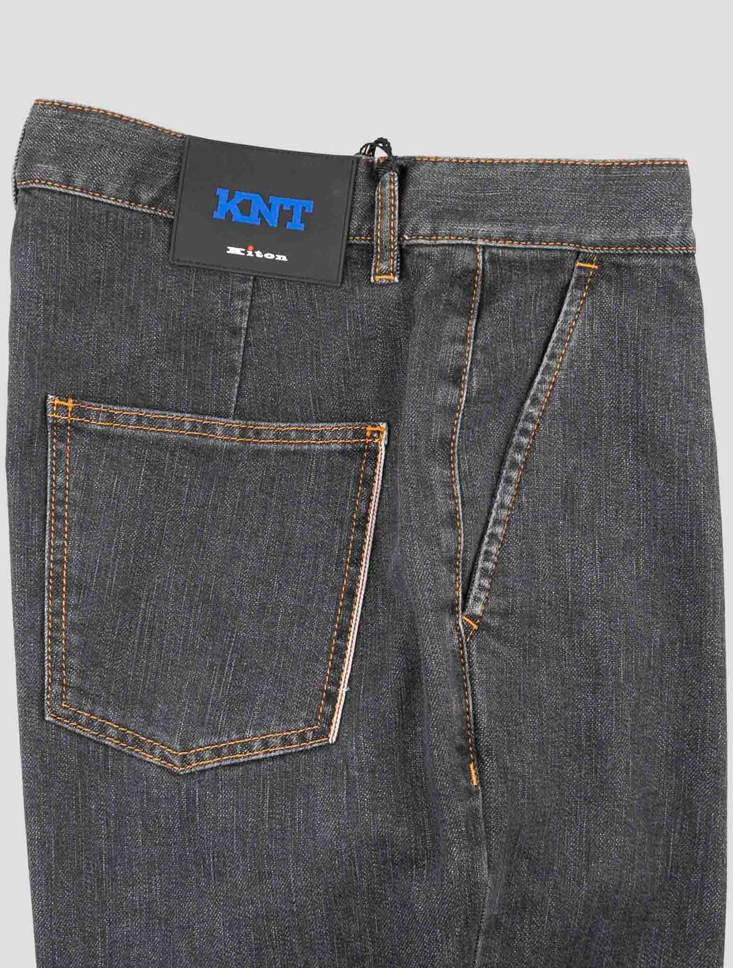 Kiton Knt Dark Gray Cotton Pe Jeans