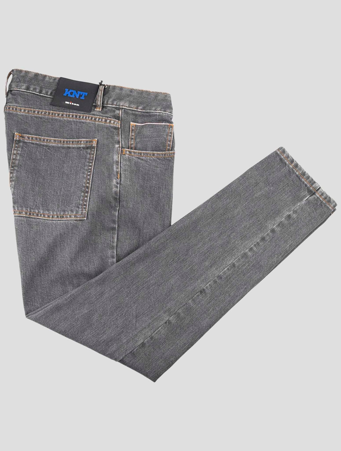 Kiton Knt Dark Gray Cotton Pe Jeans