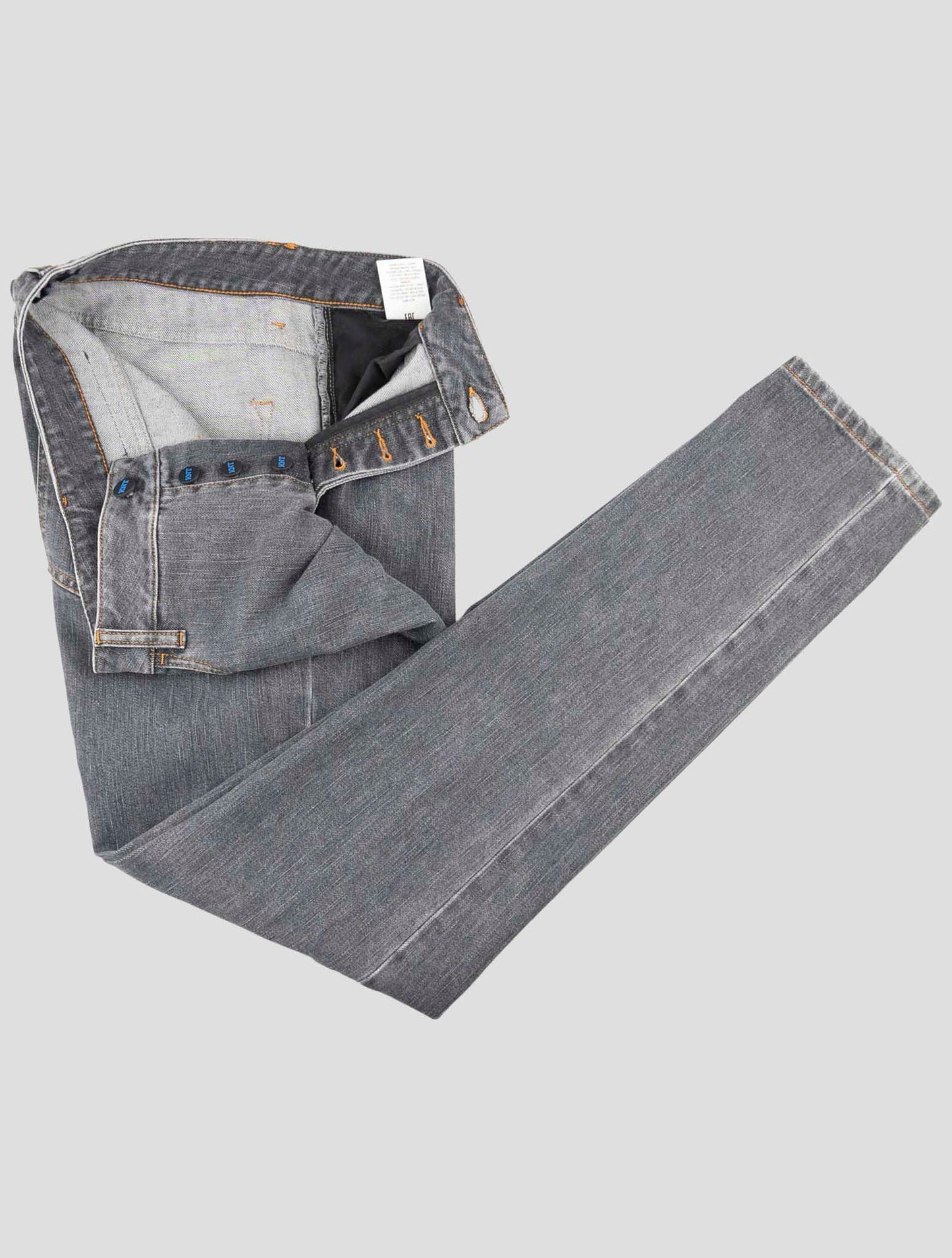 Kiton Knt Dark Gray Cotton Pe Jeans