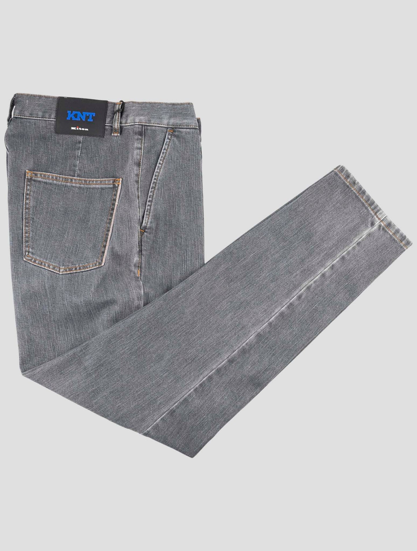 Kiton Knt Dark Gray Cotton Pe Jeans