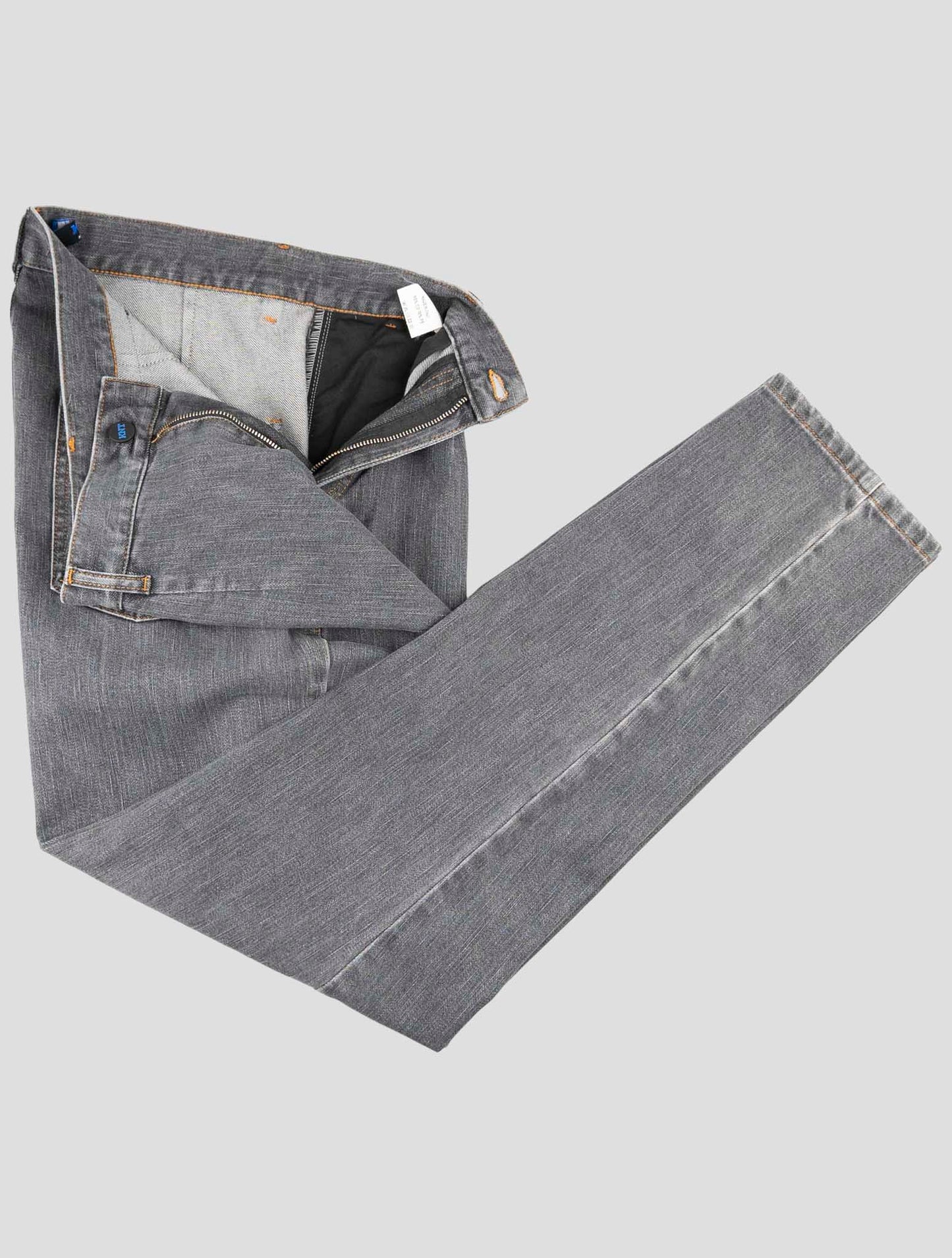 Kiton Knt Dark Gray Cotton Pe Jeans