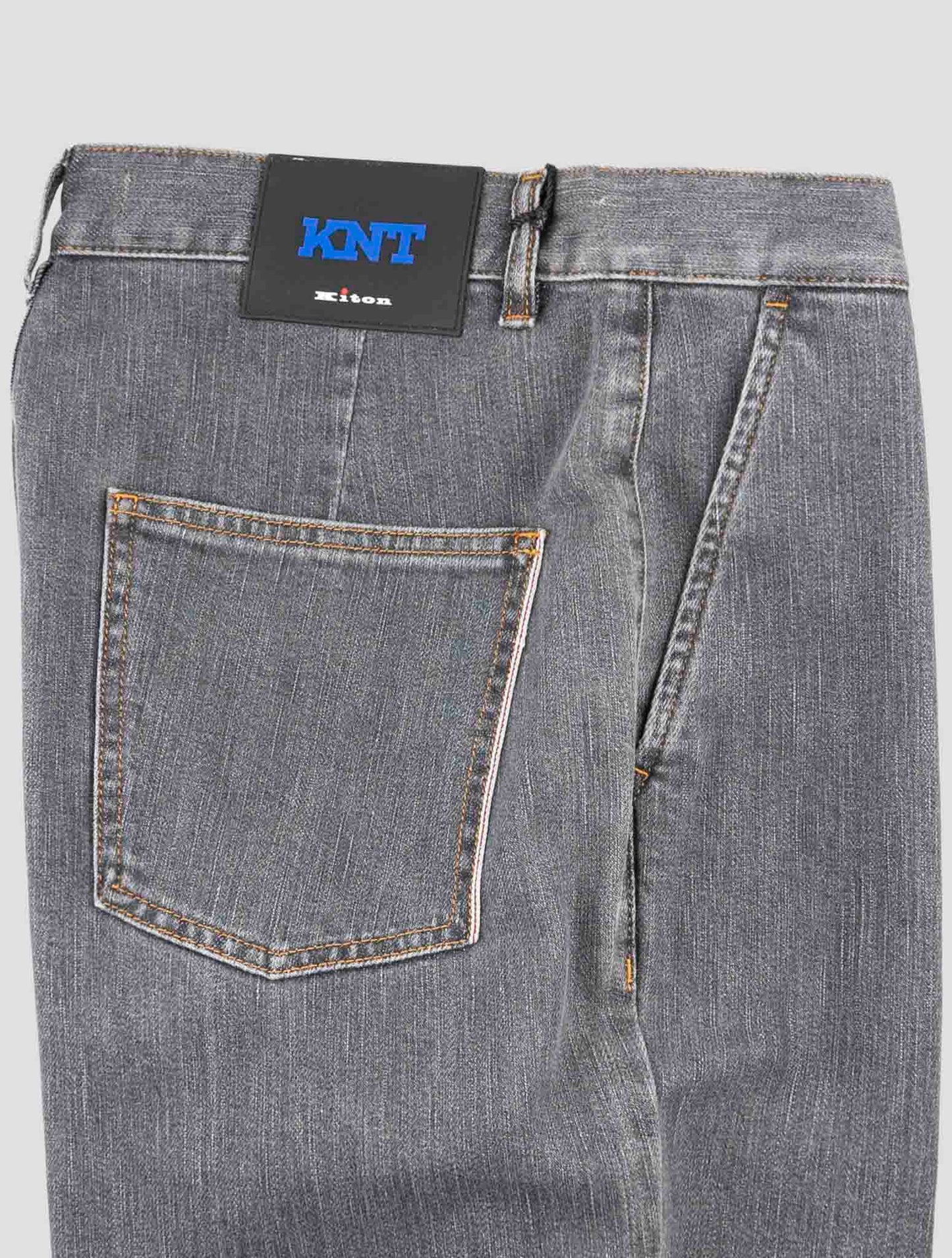 Kiton Knt Dark Gray Cotton Pe Jeans