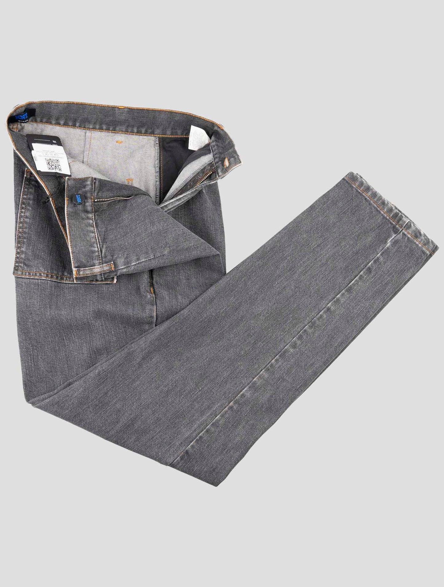 Kiton Knt Dark Gray Cotton Pe Jeans