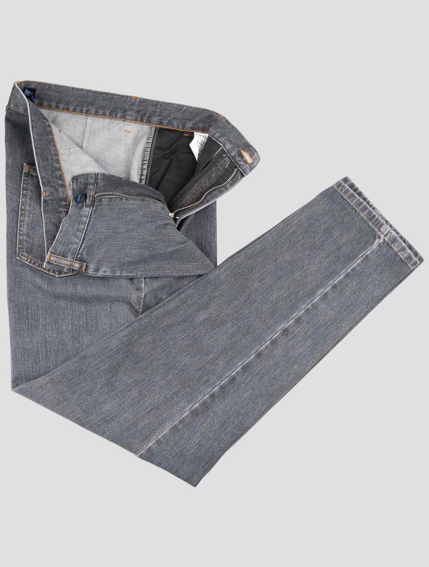 Kiton Knt Dark Gray Cotton Pe Jeans