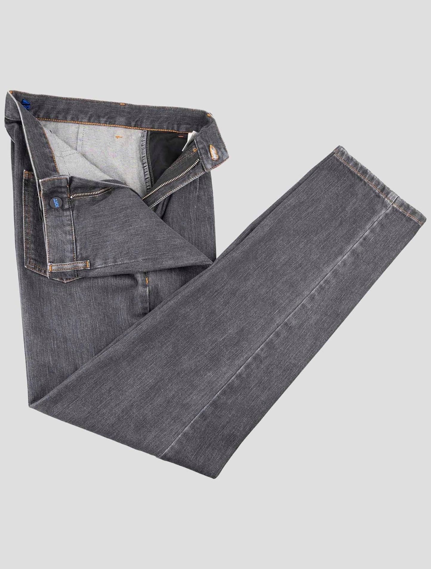 Kiton Knt Dark Gray Cotton Pe Jeans