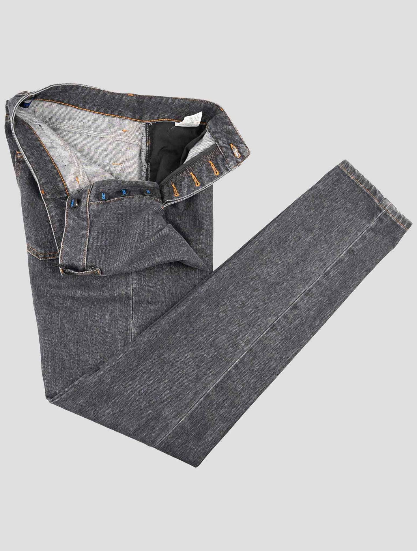 Kiton Knt Dark Gray Cotton Pe Jeans