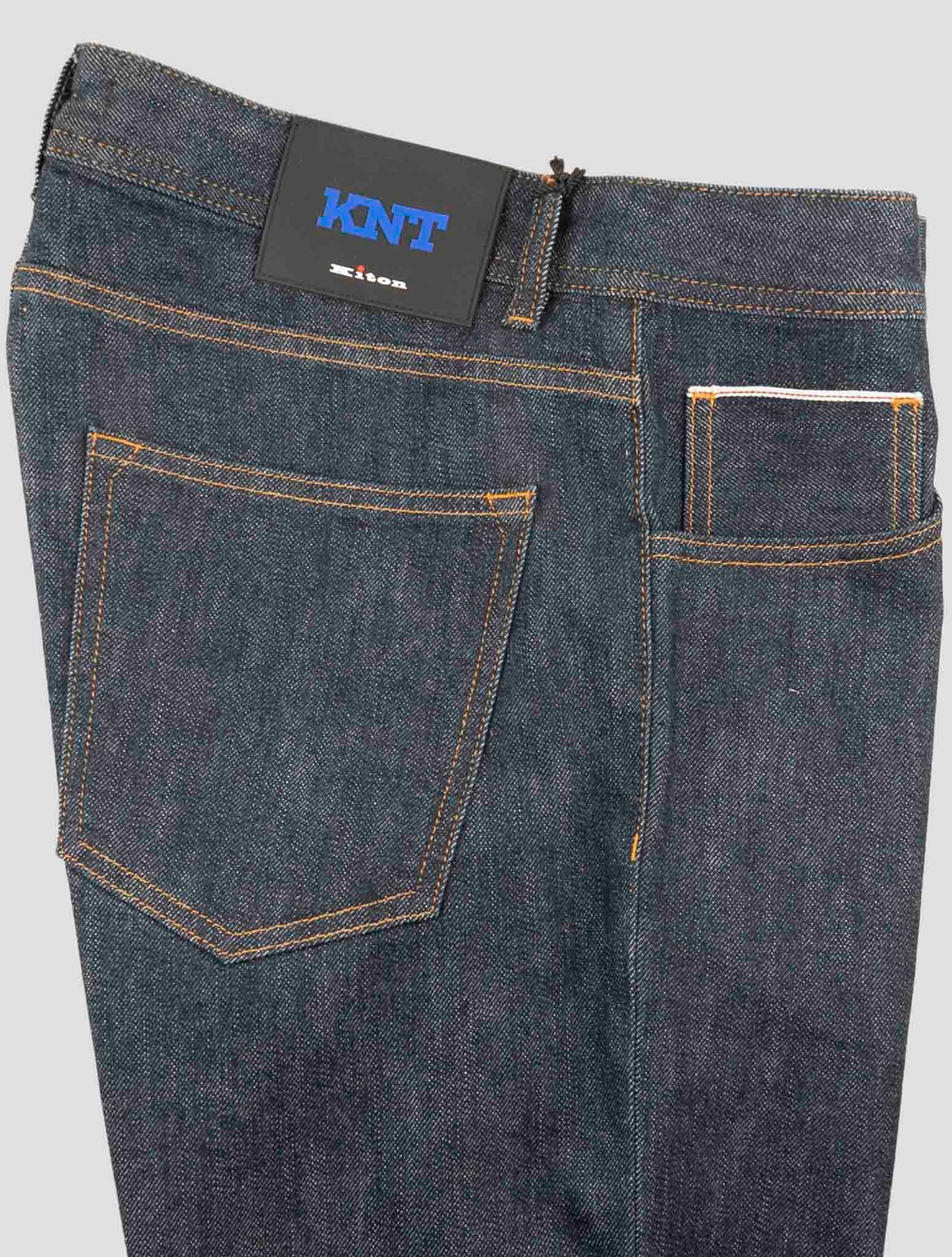 Kiton Knt Blue Cotton Pe Jeans