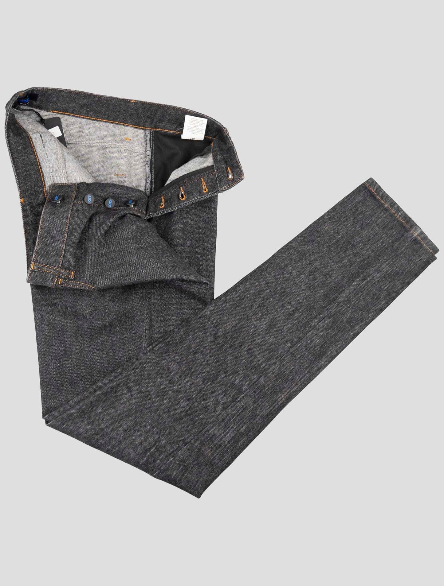Kiton Knt Dark Gray Cotton Pe Jeans