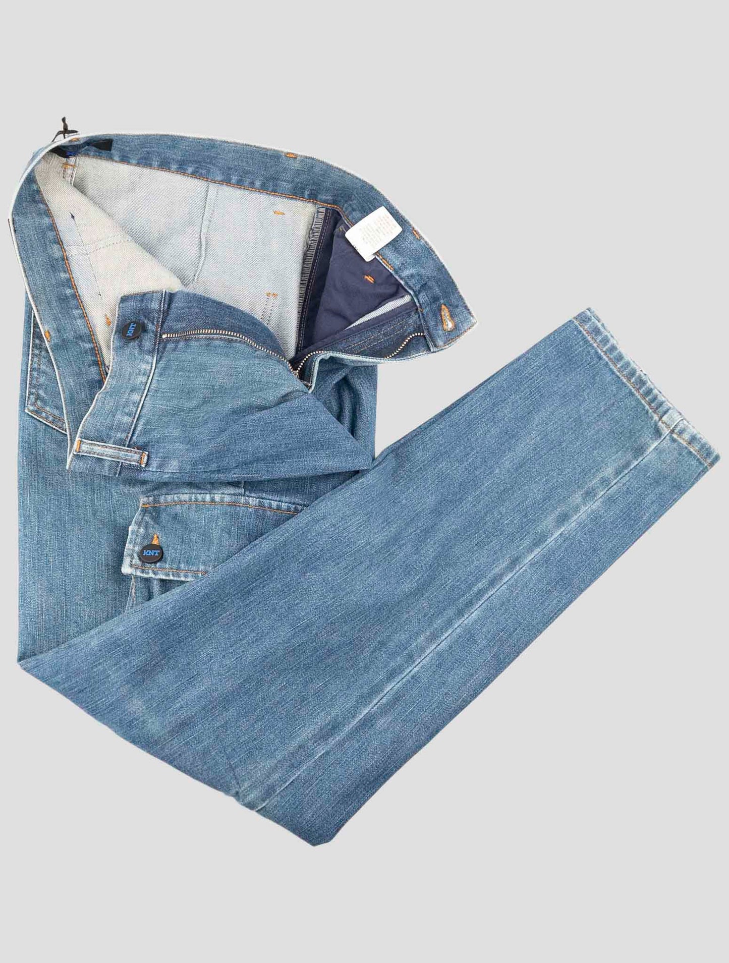 Kiton Knt Denim Cotton Pe Cargo Jeans