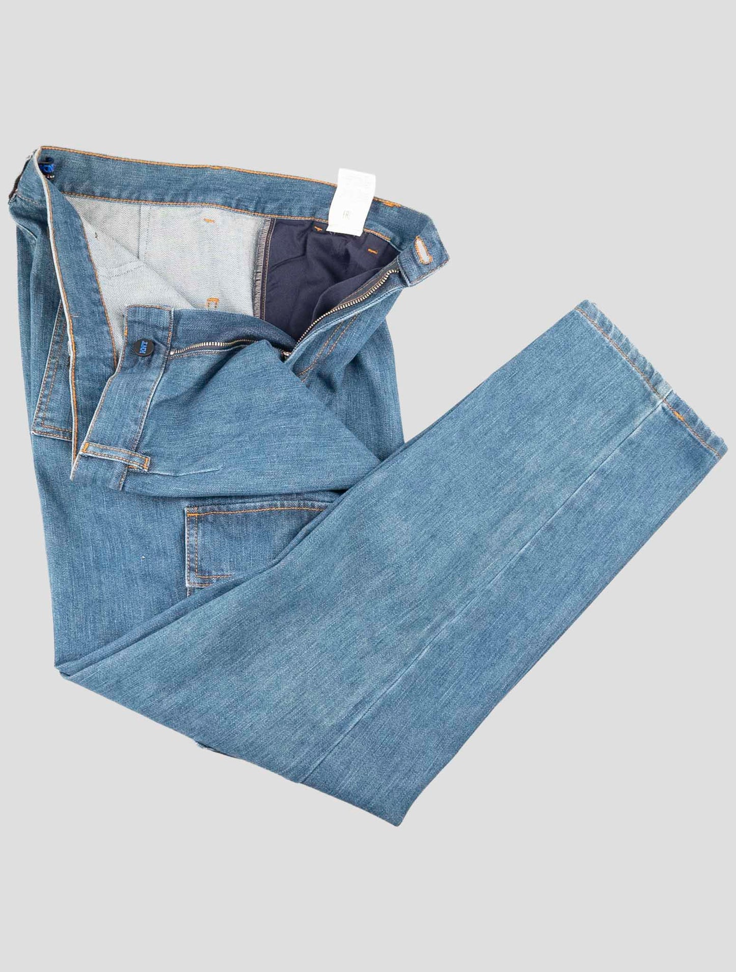 Kiton Knt Denim Cotton Pe Cargo Jeans