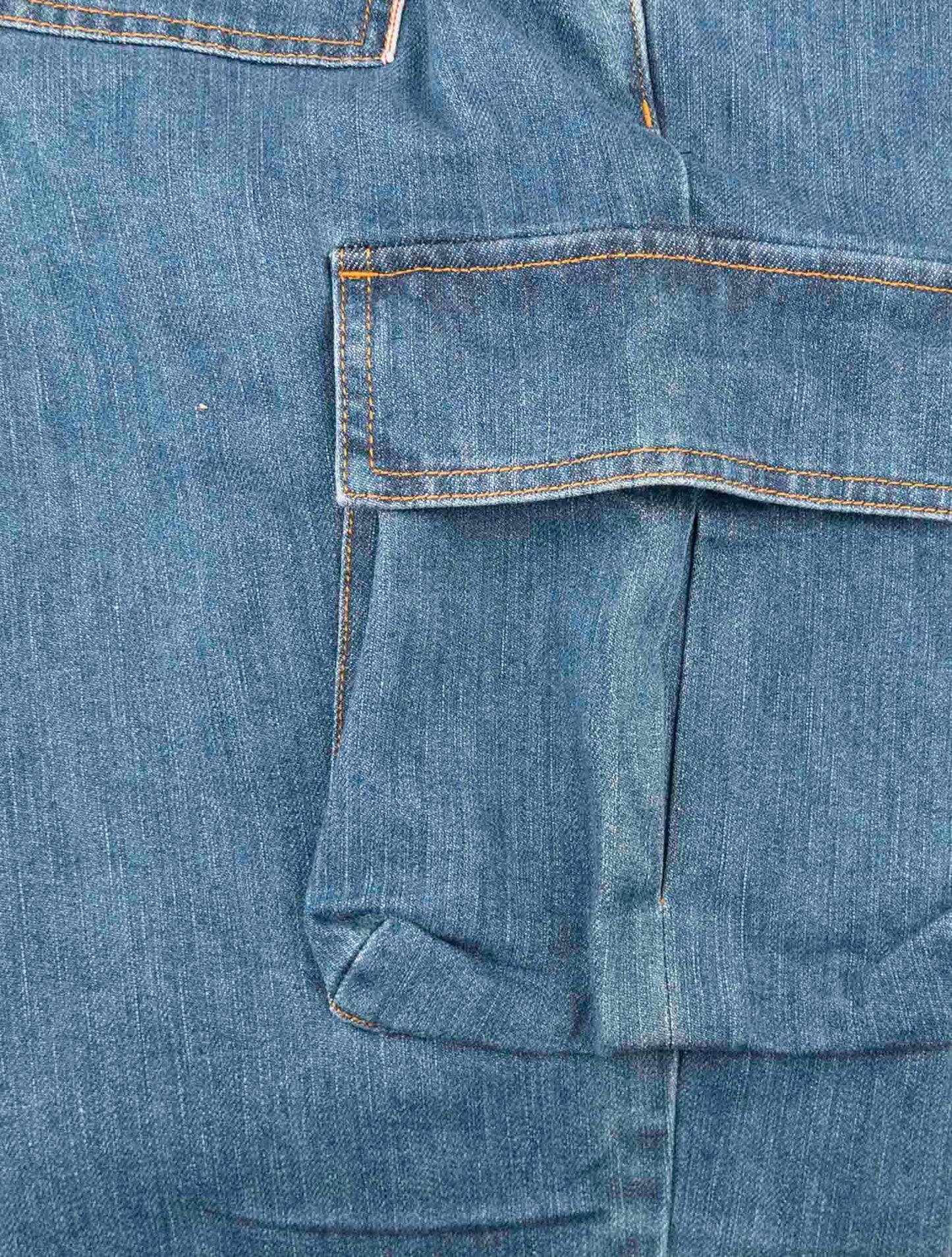 Kiton Knt Denim Cotton Pe Cargo Jeans