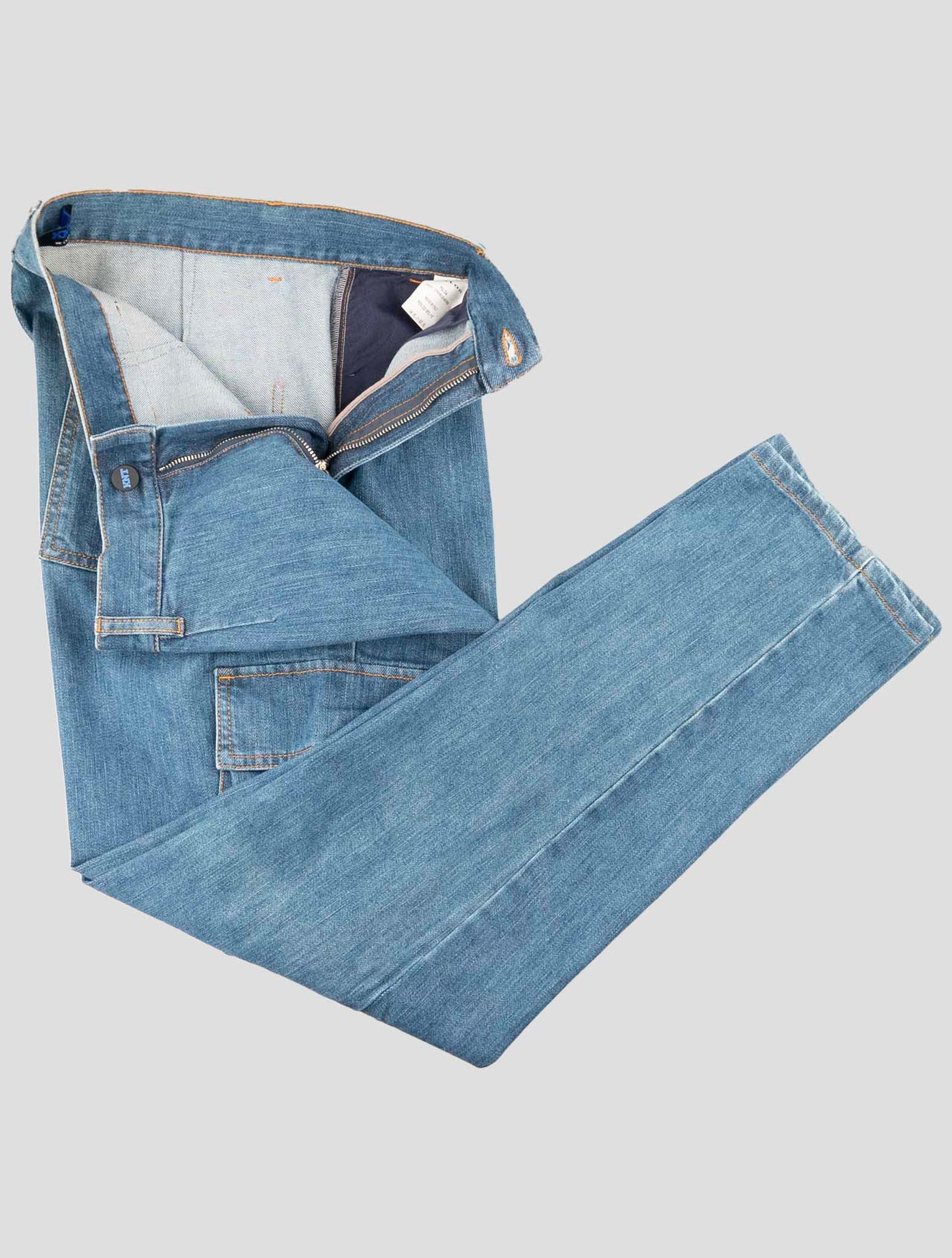 Kiton Knt Denim Cotton Pe Cargo Jeans