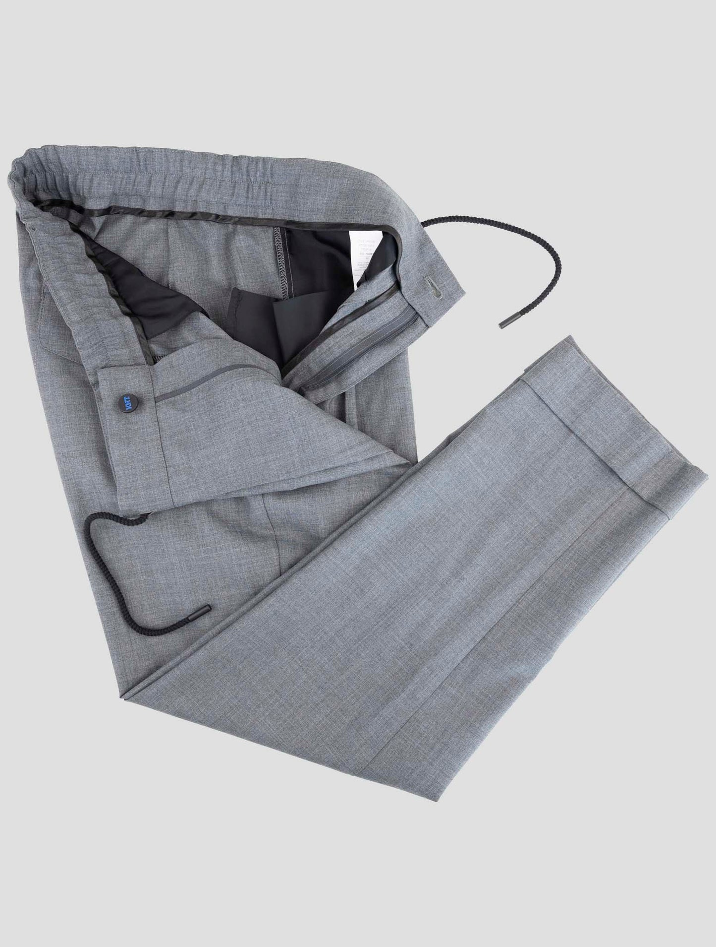 Kiton Knt Gray Wool Pants