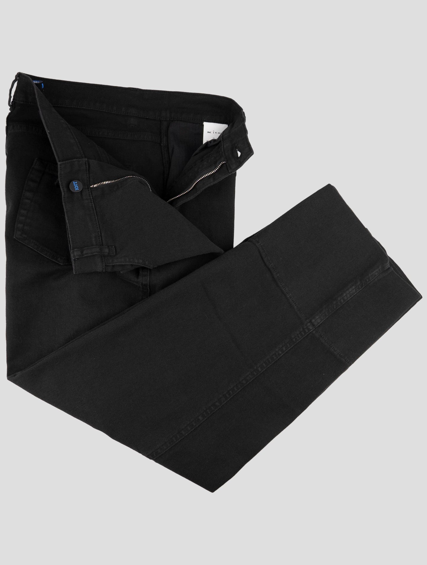 Kiton Knt Black Cotton Ea Jeans