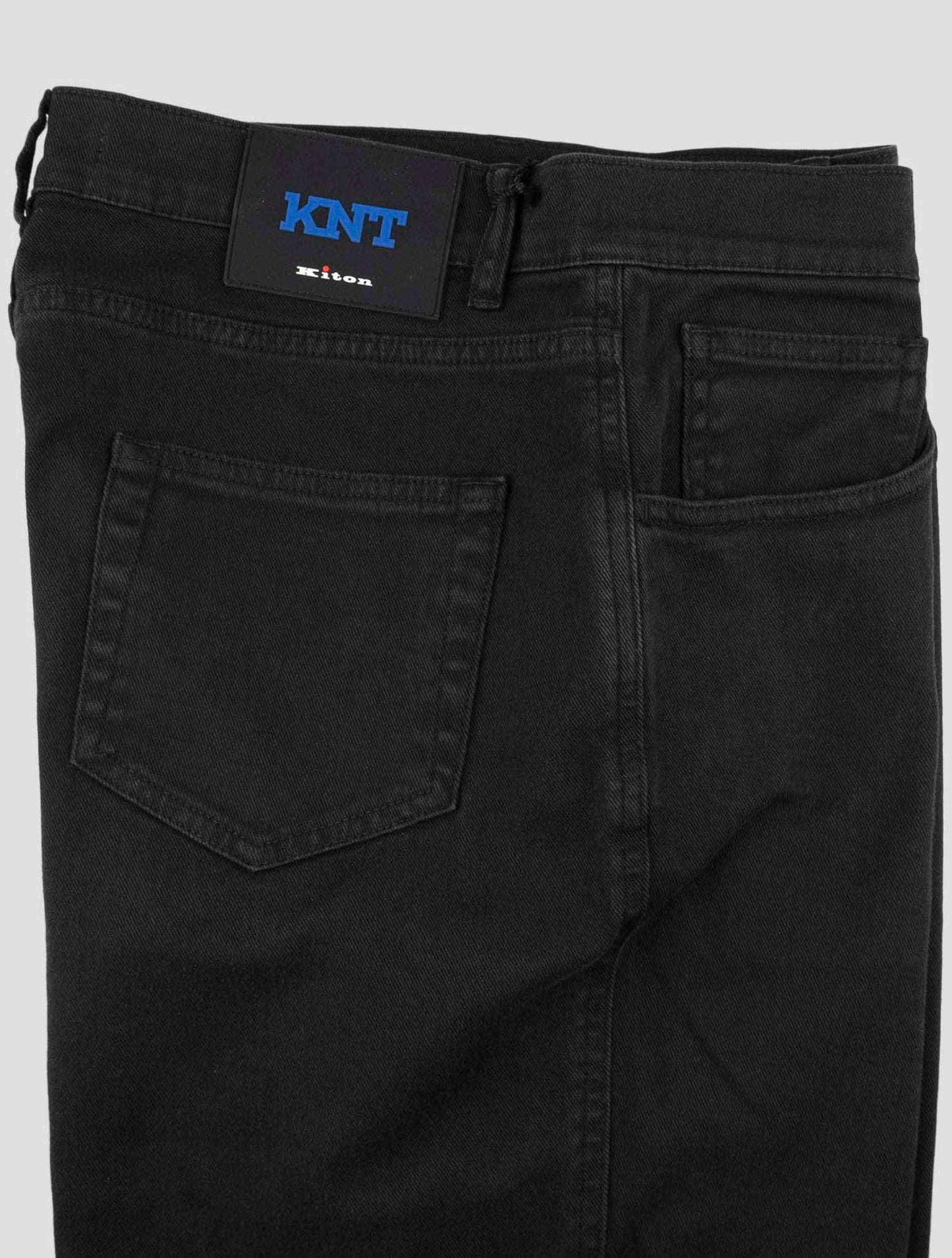 Kiton Knt Black Cotton Ea Jeans