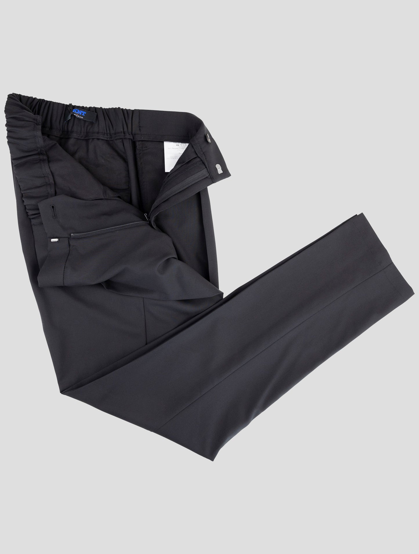 Kiton Knt Black Virgin Wool Pants