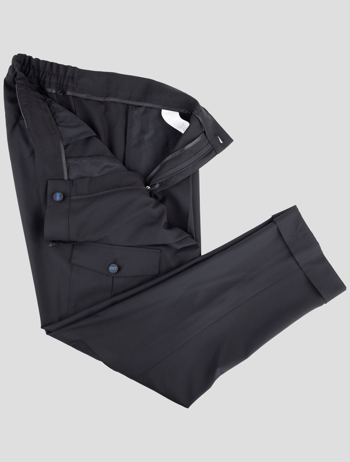 Kiton Knt Black Virgin Wool Pants
