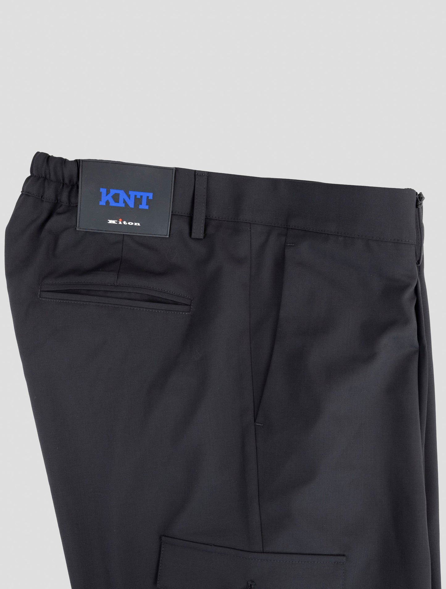 Kiton Knt Black Wool Pants