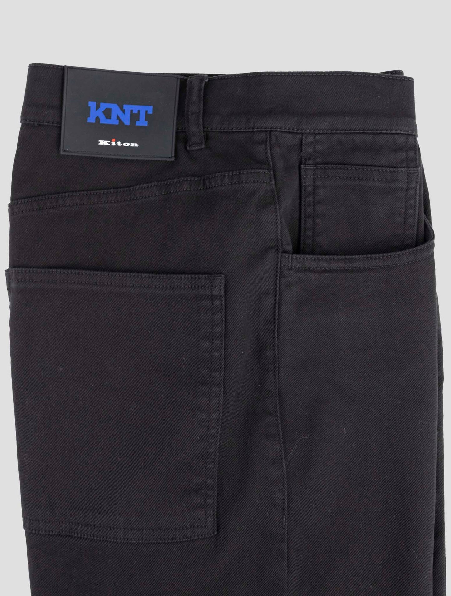 Kiton Knt Black Cotton Ea Jeans