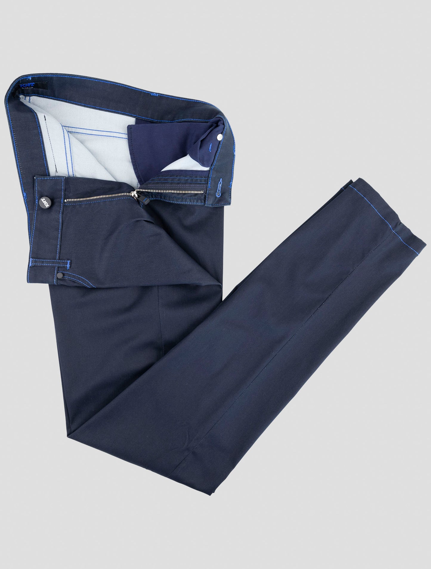 Kiton Knt Blue Cotton Cashmere Ea Jeans