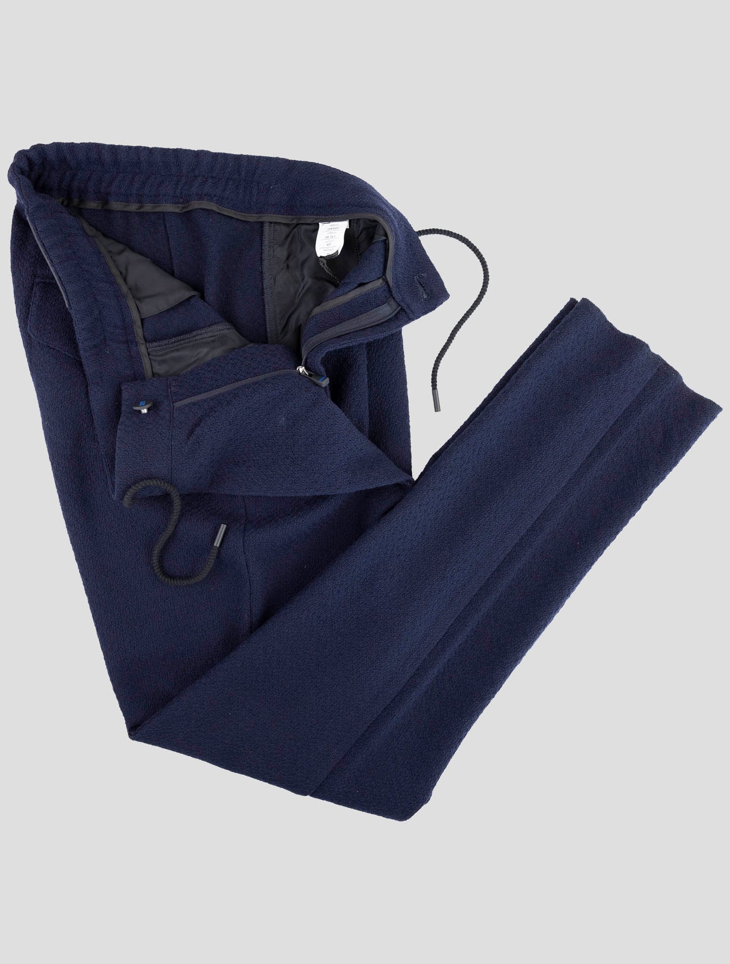 Kiton Knt Blue Virgin Wool Ea Pants