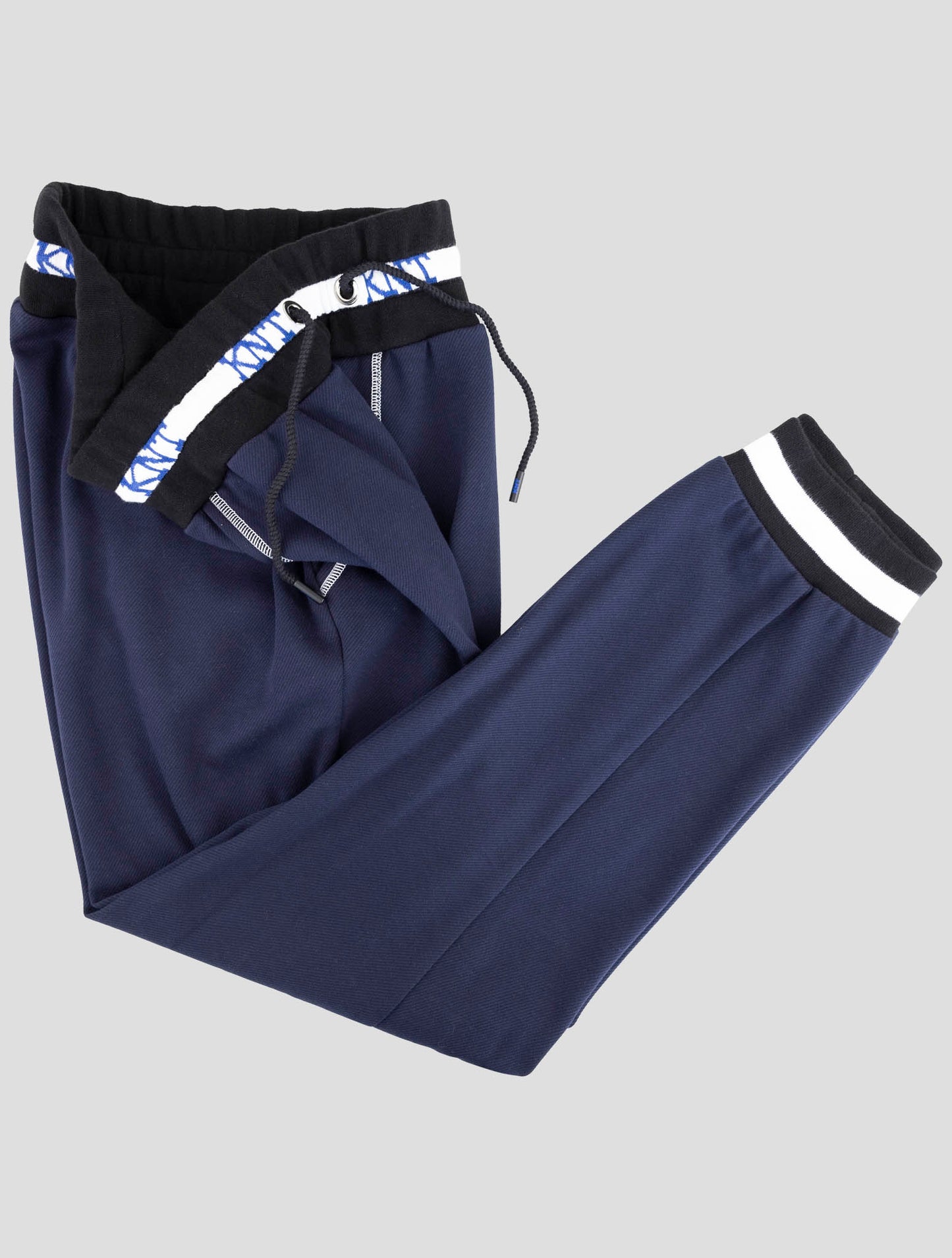 Kiton Knt Blue Cotton Pants