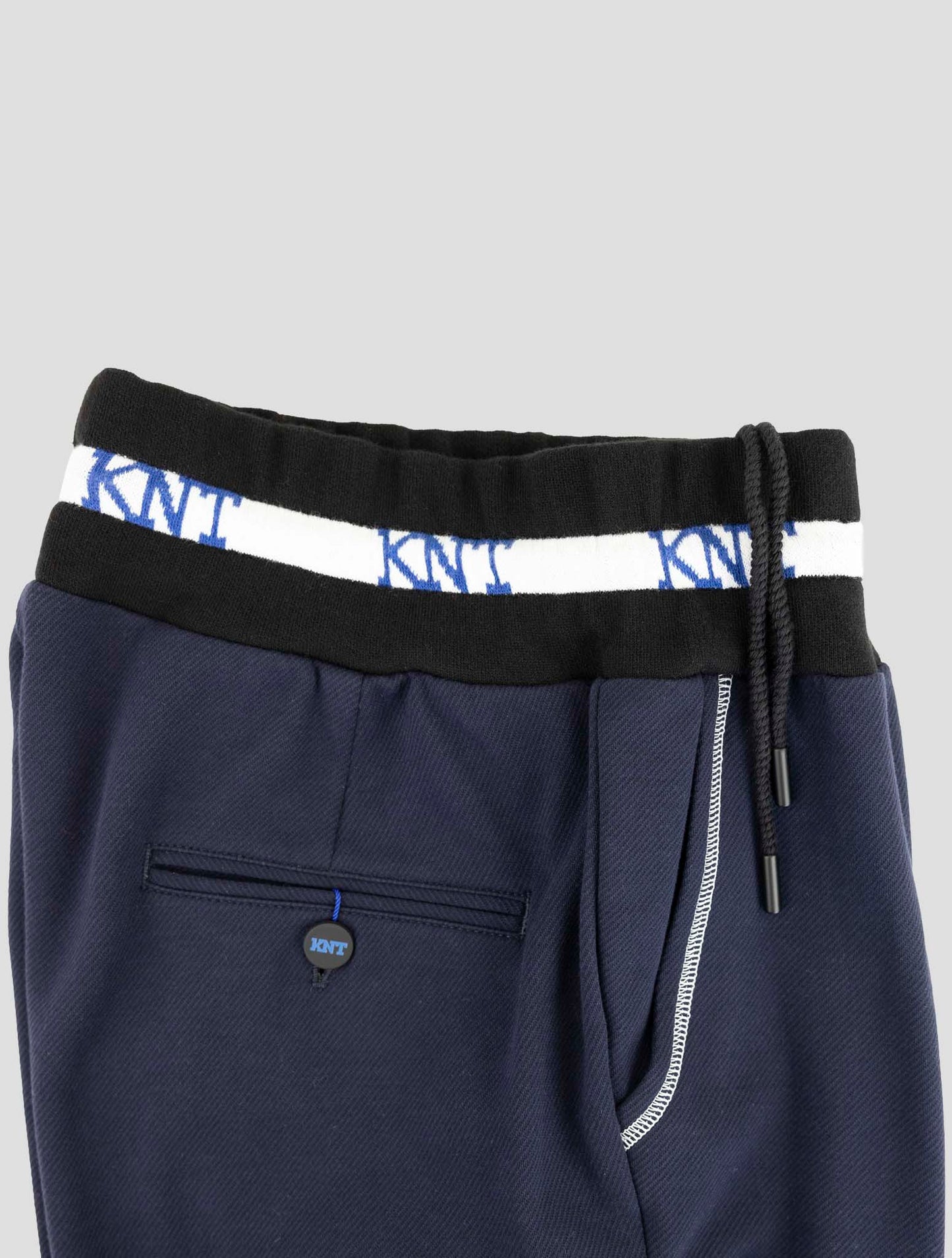 Kiton Knt Blue Cotton Pants