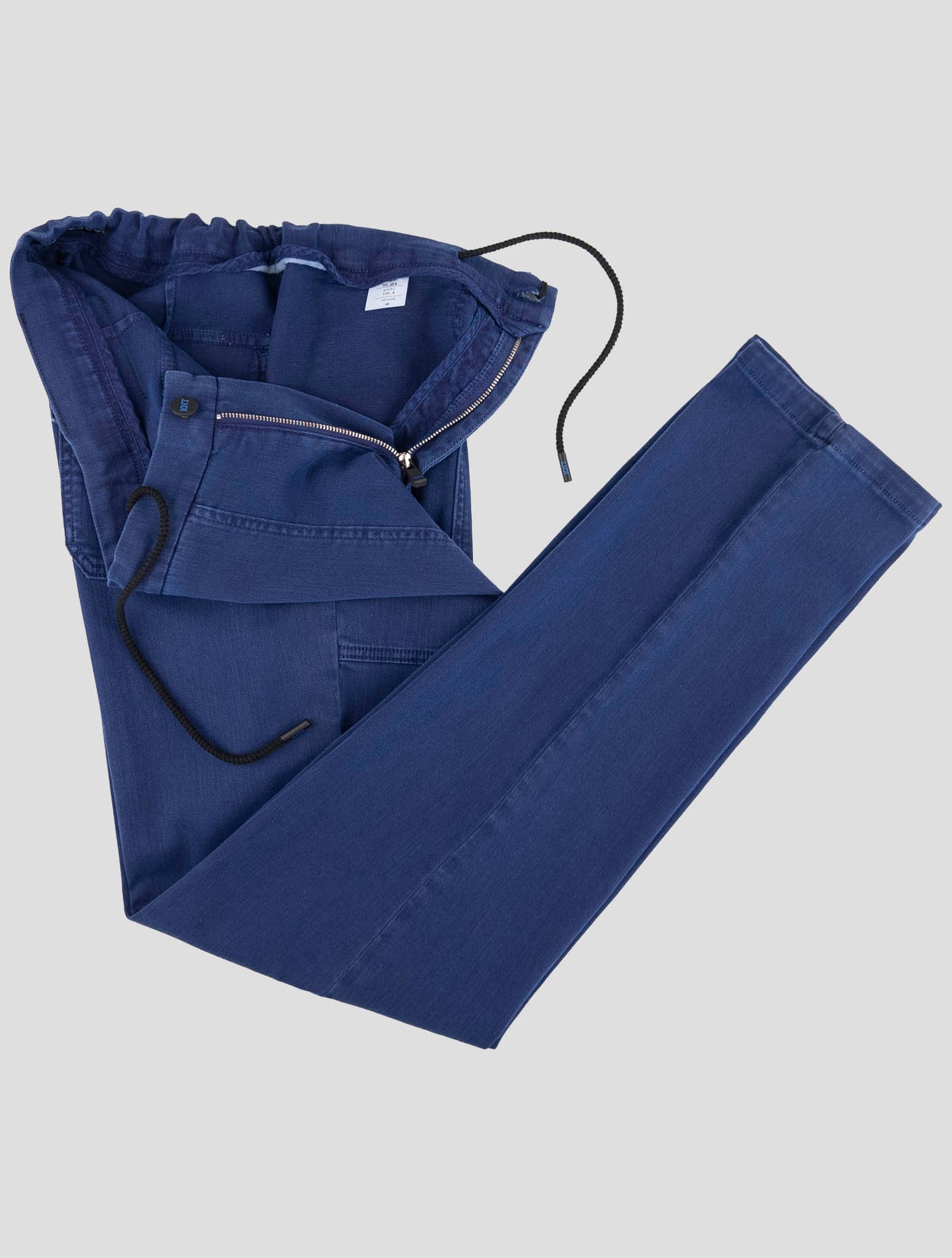 Kiton Knt Blue Cotton Cashmere Ea Pants