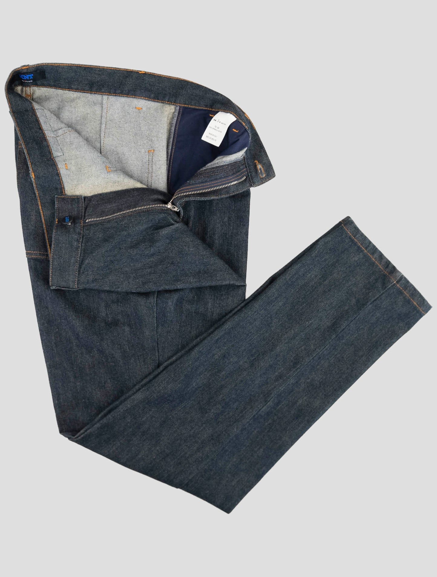 Kiton Knt Blue Cotton Pe Pants