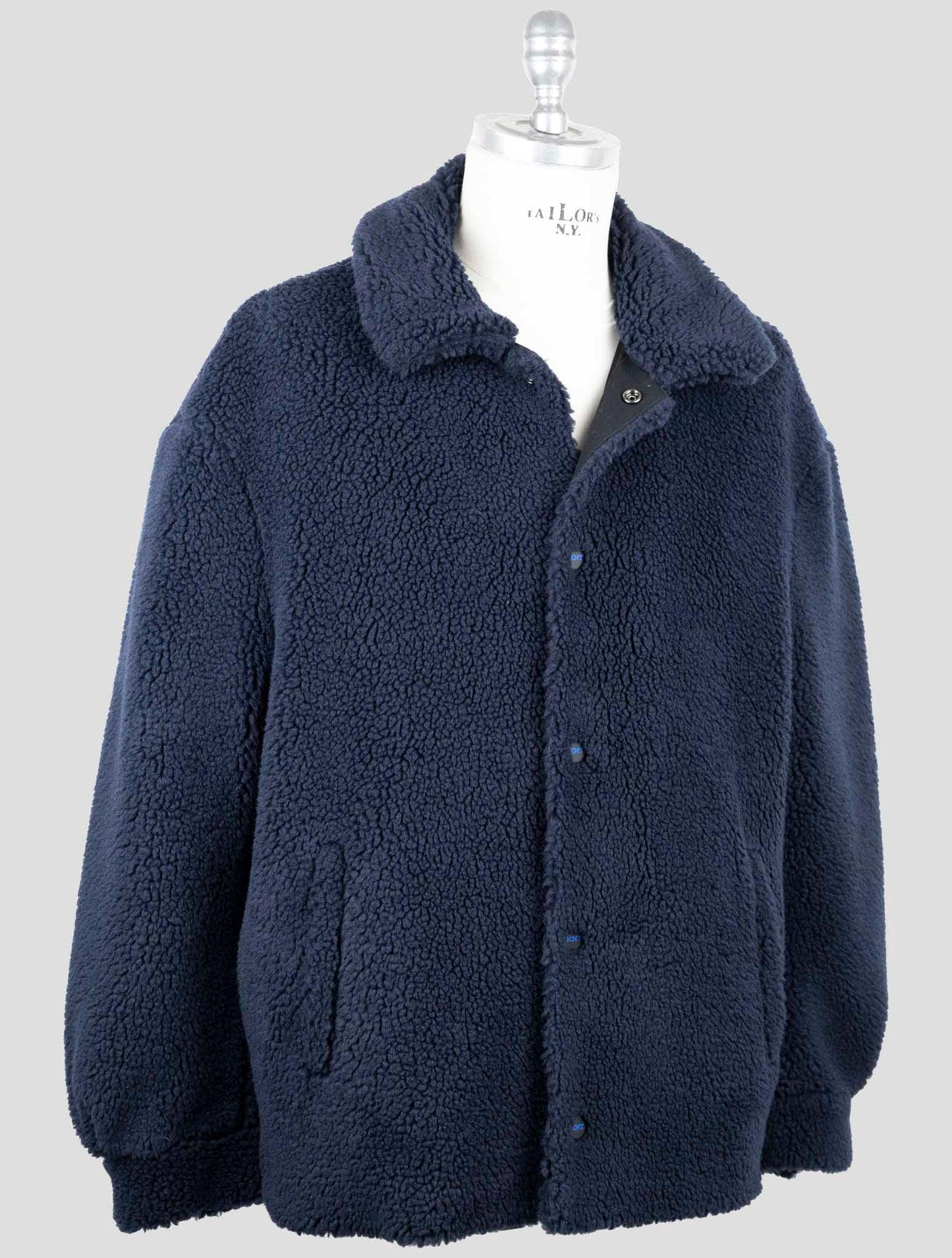 Kiton Knt Dark Blue Pc Pl Coat